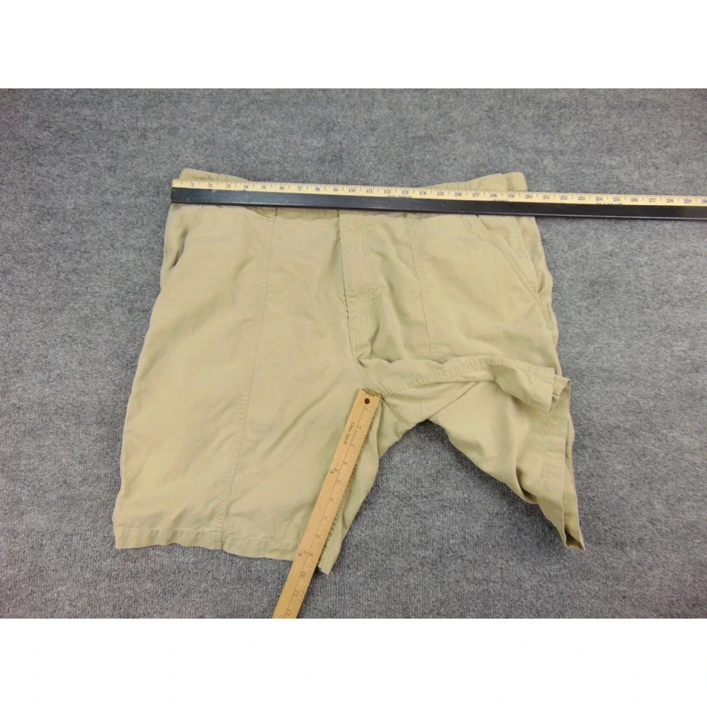 Tommy Bahama Shorts Mens 38 Relaxed‎ Fit Tan Solid Cargo Pocket Casual Summer